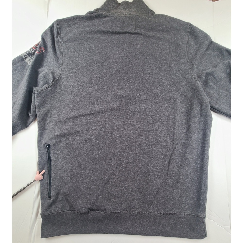 '47 San Francisco 49ers Sweater Mens Large Gray Quarter Zip Football Team NFL - Picture 6 of 6